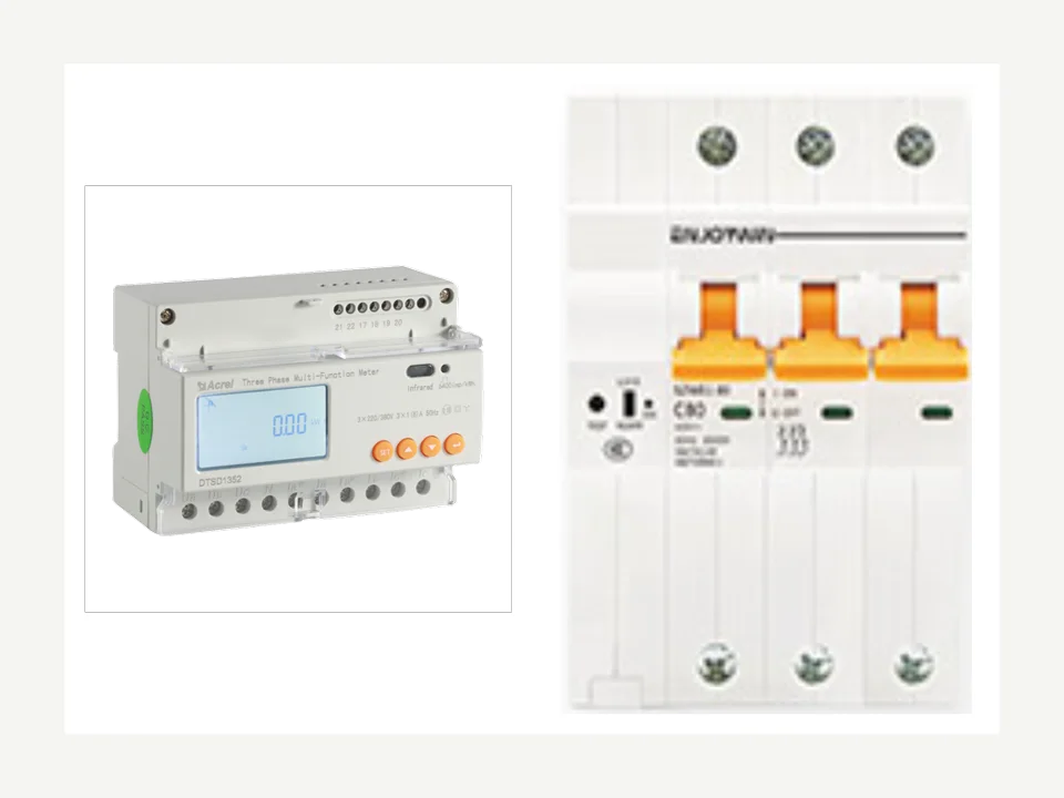 yq01 Three-phase meter and single-phase breaker combo, real hardware integrated with ThinkLink EdgeBus