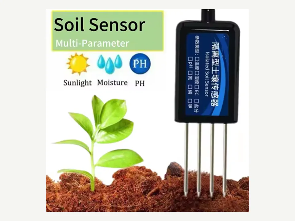 BGT-SMPS Multi-parameter soil sensor, real hardware integrated with ThinkLink EdgeBus