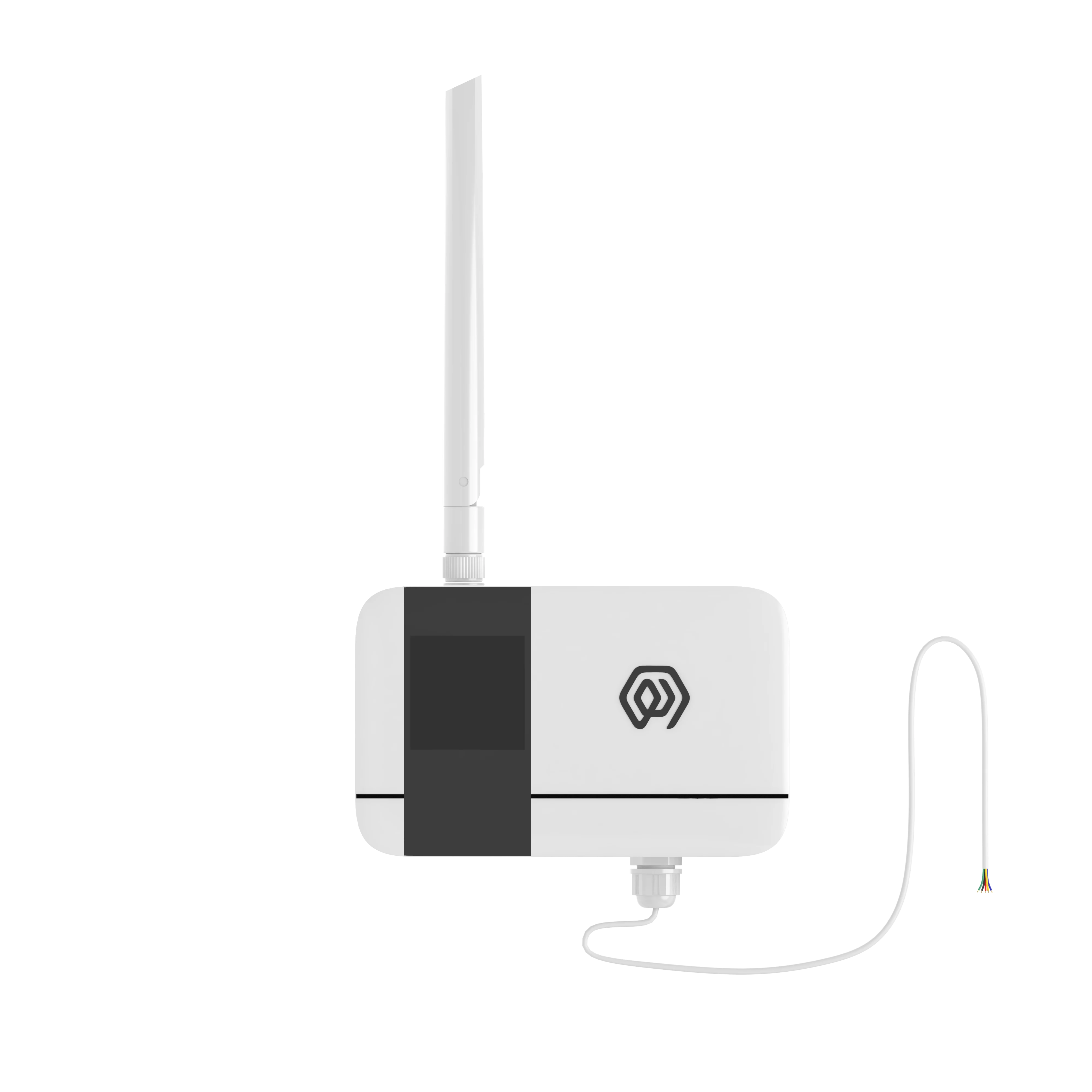 KC21 white IP65 LoRaWAN RS-485 collector with antenna